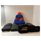 VINTAGE SKI-DOO SNOWMOBILE GLOVES & MOTO-SKI HAT -