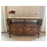 BUFFET SERVER WITH 2 DRAWERS AND DROP LEAF