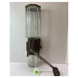 ARCADE CRYSTAL WALL MOUNT CAST IRON COFFEE GRINDER