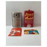 JON-E HAND WARMER CIGARETTE LIGHTER WITH POUCH,