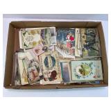 VINTAGE EMBOSSED POSTCARDS, DEATH CARDS AND MORE