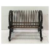 K. DIAMOND CAST IRON DESK CARD HOLDER