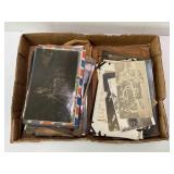 BLACK & WHITE MOTORCYCLE POSTCARDS & PICS - MANY