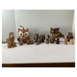 LOT OF ASSORTED OWL FIGURINES