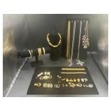 SIGNED COSTUME JEWELRY - TRIFARI, MONET,