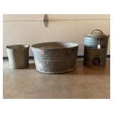 GALVANIZED WASH TUB, ARTIC BOY GALVANIZED WATER