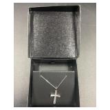 925 SILVER PENDANT CROSS WITH NECKLACE