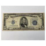 1934 C $5 SILVER CERTIFICATE FEDERAL RESERVE NOTE