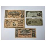 COPY OF CONFEDERATE PAPER MONEY & FOREIGN MONEY