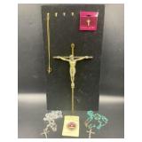 RELIGIOUS ITEMS - ROSARIES, CROSS & MORE