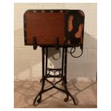 ANTIQUE TRAVELING ROLL TOP SECRETARY / TYPEWRITER
