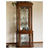 GLASS LIGHT UP CHINA CABINET - 76" X 32" X 20"