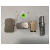 HAMPS, CHAMP, ZIPPO STYLE LIGHTER AND A VINTAGE