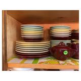 LARGE LOT OF BOONTON MADE IN USA PLASTIC DINNER