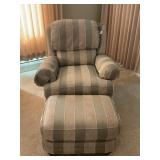 SMITH BROTHERS OF BERNE UPHOLSTERED CHAIR AND