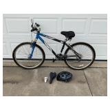 K2 ZED 2.0 8 SPEED MOUNTAIN BIKE WITH HELMET AND