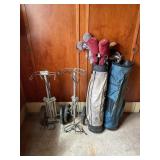 GOLF CLUBS, GOLF BAGS AND CARTS
