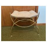 MID CENTURY MODERN BRASS METAL SCOOP VANITY