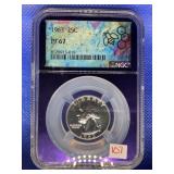 1963 WASHINGTON QUARTER NGC PF67