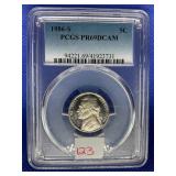 1986 S JEFFERSON NICKEL PCGS PR69DCAM