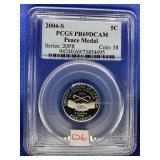 2004 S JEFFERSON NICKEL PCGS PR69DCAM PEACE MEDAL
