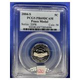 2004 S JEFFERSON NICKEL PCGS PR69DCAM PEACE MEDAL
