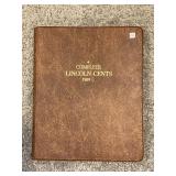 LINCOLN CENTS BOOK 1909 - 142 COINS TOTAL