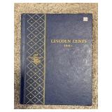 WHITMAN LINCOLN CENTS BOOK 1941 - 78 COINS TOTAL