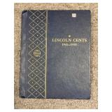 WHITMAN LINCOLN CENTS BOOK 1941-1958 - 51 COINS