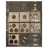 SHEET OF ASSORTED DATE LINCOLN CENTS