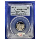 2005 S JEFFERSON NICKEL PCGS PR69DCAM WESTERN