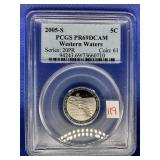 2005 S JEFFERSON NICKEL PCGS PR69DCAM WESTERN