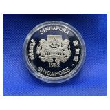 1982 REPUBLIC OF SINGAPORE PROOF COIN WITH COA