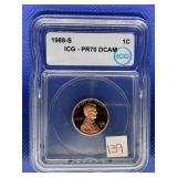 1988 S LINCOLN CENT ICG PR70 DCAM