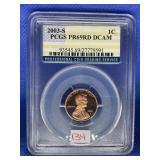 2003 S LINCOLN CENT PCGS PR69RD DCAM