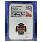 2010 D LINCOLN CENT UNION SHIELD NGC GEM UNC FIRST