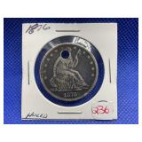 1876 SEATED HALF DOLLAR