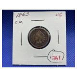1863 INDIAN HEAD CENT