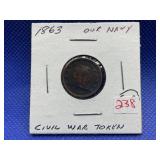 1863 CIVIL WAR TOKEN