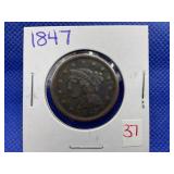 1847 LARGE CENT