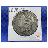 1878 CC MORGAN SILVER DOLLAR