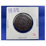 1838 LARGE CENT