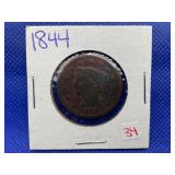 1844 LARGE CENT