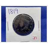 1819 LARGE CENT