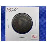 1820 LARGE CENT