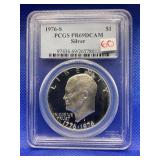 1976 S EISENHOWER DOLLAR PCGS PR69DCAM SILVER