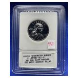 2009 NATIVE AMERICAN DOLLAR .999 FINE SILVER