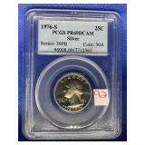 1776-1976 WASHINGTON QUARTER PCGS PR69DCAM SILVER