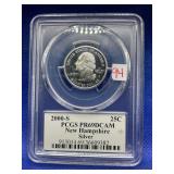 2000 S WASHINGTON QUARTER PCGS PR69DCAM SILVER