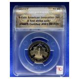 2019 S NEW JERSEY DOLLAR ANACS PR70DCAM 4 COIN